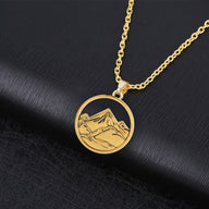 Mountain Pendant Necklace - 2 Mountains 2 Streams