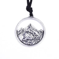 Mountain Pendant Necklace - 2 Mountains 2 Streams