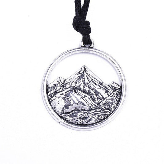 Mountain Pendant Necklace - 2 Mountains 2 Streams