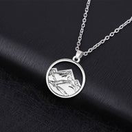 Mountain Pendant Necklace - 2 Mountains 2 Streams