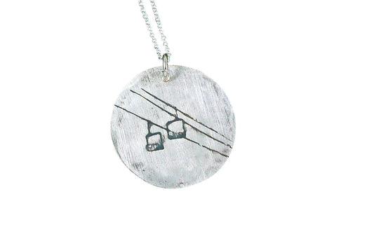 Chairlift Skiing Pendant Necklace