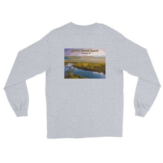 DTR Retro Flyfishing Shirt - 2 Mountains 2 Streams