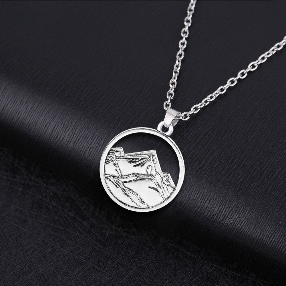 Buy Mountain Necklace Silver Mountain Necklace Nature Jewelry Online in  India - Etsy